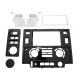 Console double DIN pour DEFENDER TD4 - Noir Brillant