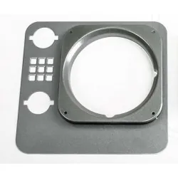 Paire d'entourages de phare de DEFENDER - Argent