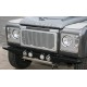 DEFENDER silver Heritage Headlight plates in aluminium