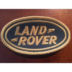 Ecusson oval LAND ROVER - or et vert