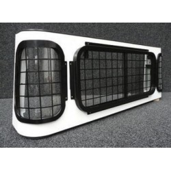 Kit 3 grilles protection vitres arrières DEFENDER 90 pick-up, 110 Crewcab et Pick-up et 130