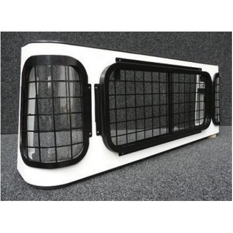 Kit de 3 grilles de protection pour vitres arrières de DEFENDER Crewcab, Pick-up et 130