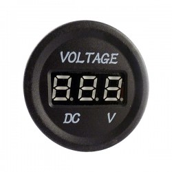 Illuminated voltmeter with LCD display