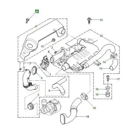 FREELANDER 1 TD4 inlet manifold grommet