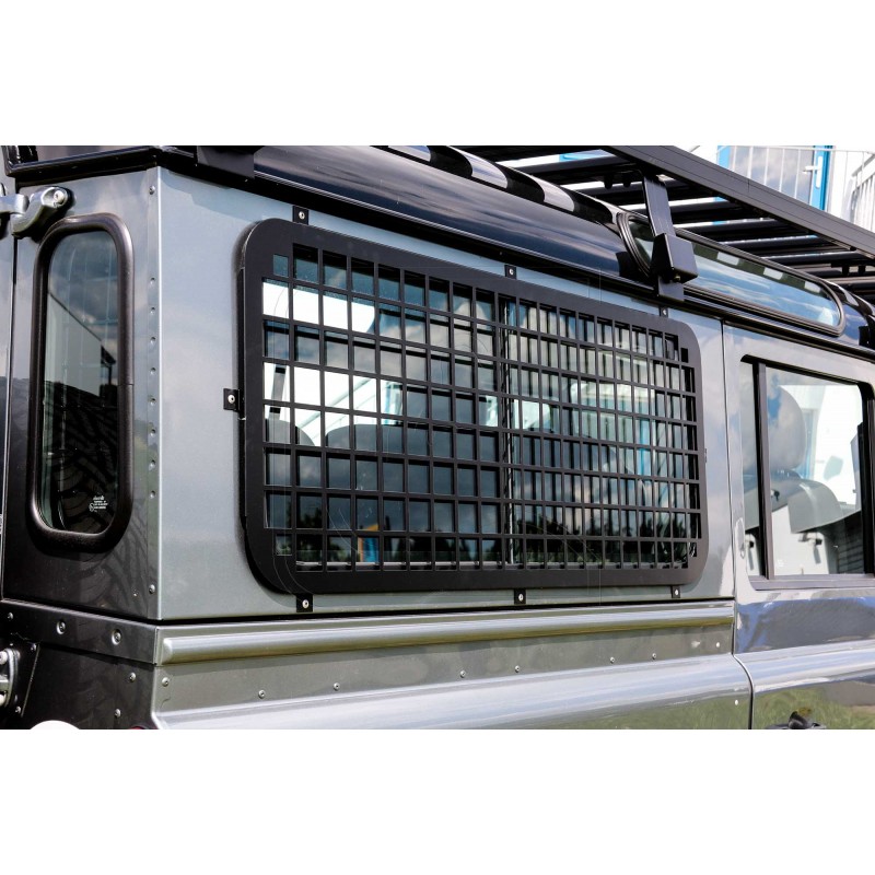 Metal Rear/Side Guard Door Window Protective Net For MN Land Rover Defender D90