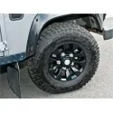 16 x 7 - Sawtooth style alloy wheel for DEFENDER - Black