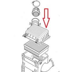 Couvercle - Boîtier de filtre à air - TD5 | Discovery 2 à partir de 2002