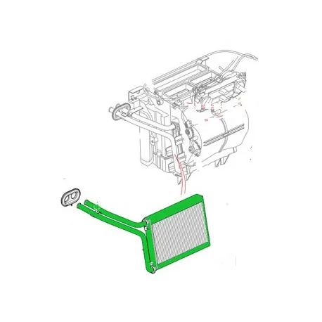 Radiateur chauffage DEFENDER 90/110/130 TD4 - LR genuine