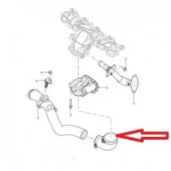 CONNECTION AIR INLET TD4 2.2L PUma Defender -LR genuine