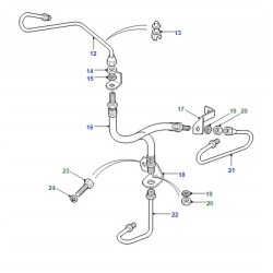 DEFENDER pipe clutch hose to slave cylinder - GENUINE