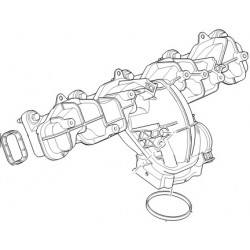 DEFENDER 2.2 TD4 PUMA manifold assy inlet - GENUINE
