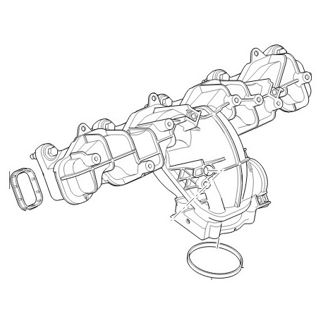 DEFENDER 2.2 TD4 PUMA manifold assy inlet - GENUINE
