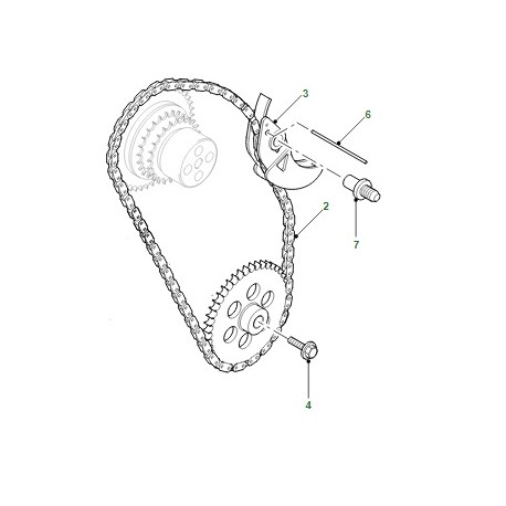 DEFENDER 2.4-2.2 TD4 PUMA chain oil pump tensioner - GENUINE