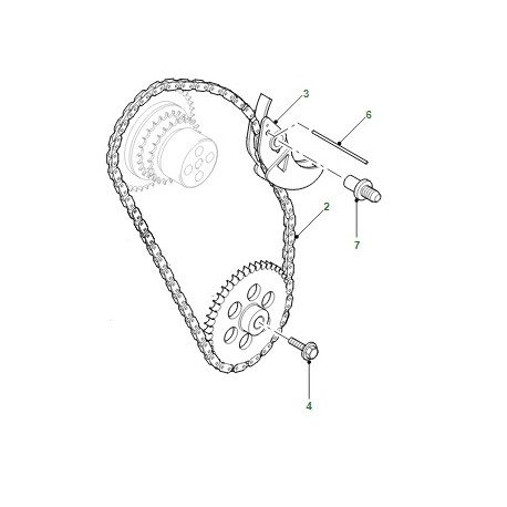 Tendeur de chaîne de pompe à huile de DEFENDER 2.4-2.2 TD4 - GENUINE