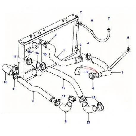 DEFENDER 200 TDI turbo hose