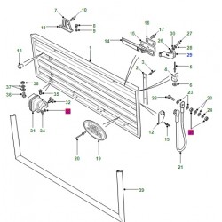 DEFENDER 110-130 HCPU tailgate screw