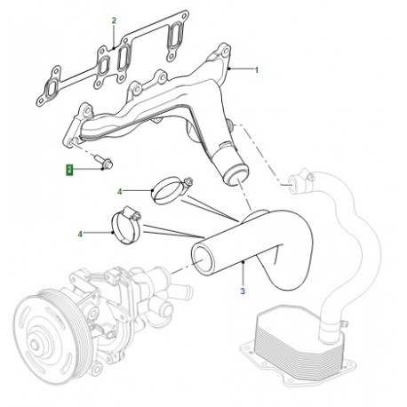 Durite de collecteur d'eau de DEFENDER 2.2 TD4 - GENUINE