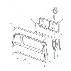 DEFENDER 90-110 cabin truck sliding glass