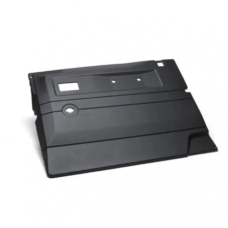 Garniture de porte avant droite noire de DEFENDER TD4 - vitres manuelles - genuine