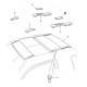 FREELANDER 1 3 doors finisher roof joint front - RH