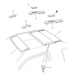 FREELANDER 1 3 doors finisher roof joint front - RH