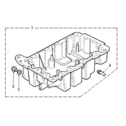 Carter d'huile moteur de FREELANDER 1 2.0 TD TCIE - GENUINE