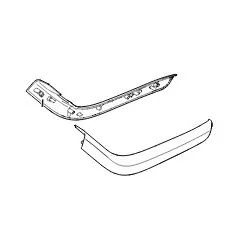 RANGE ROVER SPORT center console finisher panel DARK BROWN - GENUINE