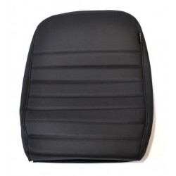 DEFENDER 1990-2006 BLACK VINYL centre front cover seat back - EXMOOR TRIM