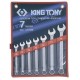 Jeu de 7 clés mixtes 10 à 19mm - KING TONY