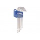 Long "ball point" inch hex key set - 9 pcs - KING TONY