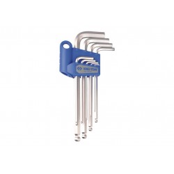 Long "ball point" inch hex key set - 9 pcs - KING TONY