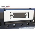 Defender anodised aluminum license plate holder
