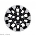 Jante alu style DIAMOND (SAWTOOTH) en 8 X 18 - Noire et argentée