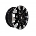 18 x 8 - Black gloss with diamond cut finish for DEFENDER