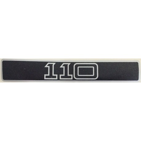 110 silver-black sticker - GENUINE