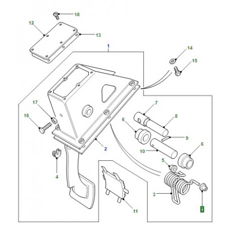 DEFENDER trunnion clutch pedal