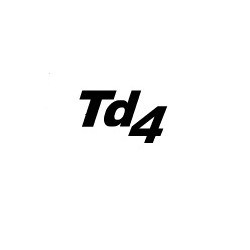 Td4 silver sticker for FREELANDER 1 - GENUINE