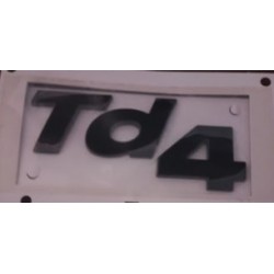 Badge Td4 de couleur noire pour FREELANDER 1 - GENUINE