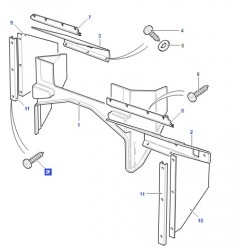 DEFENDER footwell side finisher trim RH - GENUINE