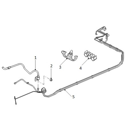 FREELANDER 1 TD4 fuel feed pipe with sensor - GENUINE