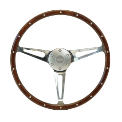 "Evander" Wood rim steering wheel 15 inches