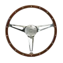 "Evander" Wood rim steering wheel 15 inches