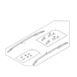 Barres de toit longitudinales noires pour Discovery Sport