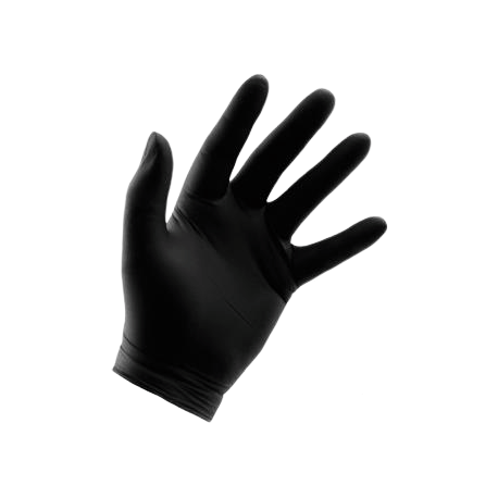 Gants Nitrile Noir Flash Black Taille XL - 9-10 Non Poudrés Boite de 100