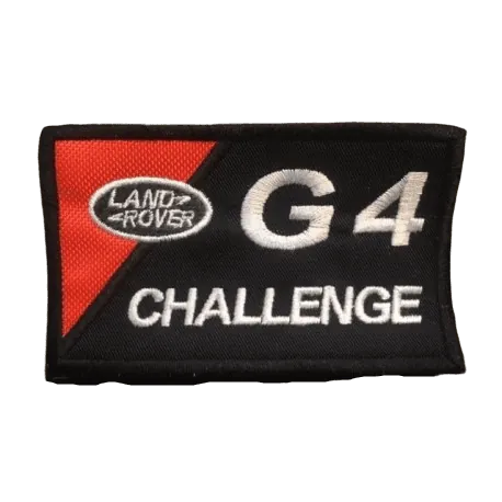 Ecusson LAND ROVER G4 challenge - Noir et orange