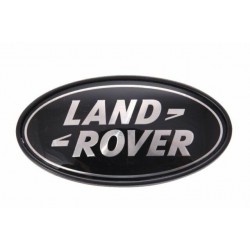 BLACK AND SILVER LAND ROVER OVAL BADGE POUR L322/RRS/EVOQUE