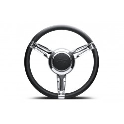 Volant KAHN en cuir 3 branches pour DEFENDER