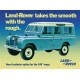 Plaque metal 3D Land rover Series 2A bleu 40x30cm