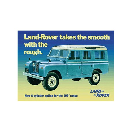 Plaque metal 3D Land rover Parking only 45x30cm