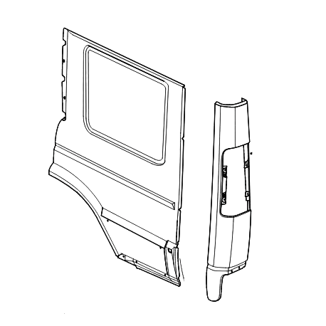 Rear Wing - Side Panel Assembly RH